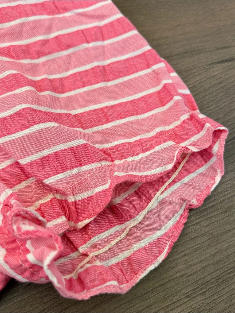 Vintage Toddler Pink Striped Halter Romper - Size 18-24 Months
